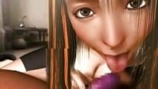 Hermosa Ninja Follando con su lengua Agil