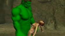 Follando con Hulk hermosa nena joven