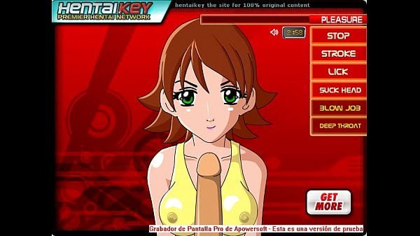 jovencita chupa verga en juego virtual