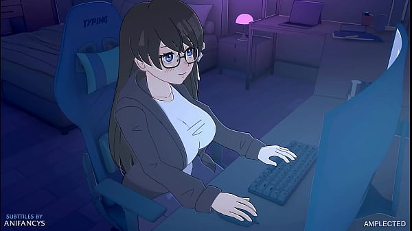 Gamerita hentai se saca la virginidad con un puto enorme