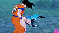 goku folla a bulma con las pechos al aire dragon ball hentai