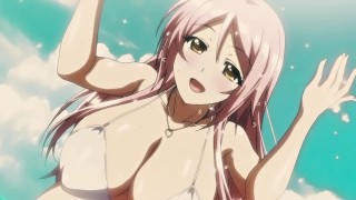 Tipa tetona con pechos firmes follando como una cowgirl en la piscina Hentai XXX 3D