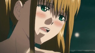 Tía rubia tetona disfrutando de una felación en posición 69