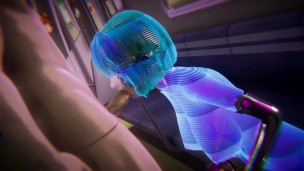 Ciberpunk – Sexo con chica holográfica – Porno 3D