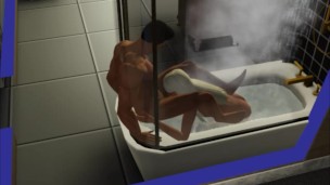 Sodomía en la ducha! Hice a mi hermanastra