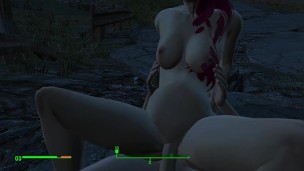Se embarazó de un transeúnte en la carretera Hentai de Fallout