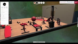 Orgía en el gimnasio: Tres pornostars en una sesión de sexo triple – hentai animexxx3d