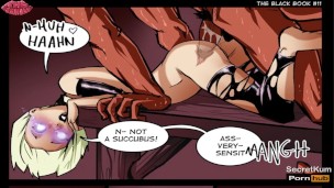Demonio penetrando a anime tetona en habitación oscura – hentai 3D