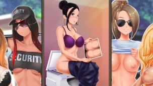 Juego de video de pornografía anime BustyBiz! Intentando jugar!