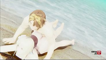 Lumine de genshin impact follada en la playa hentai