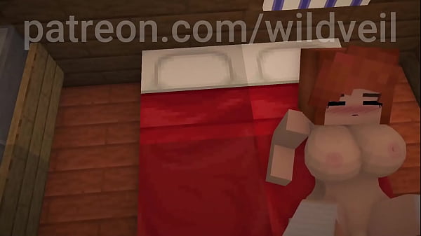 nami y luffy de one piece follando en hentai estilo minecraft