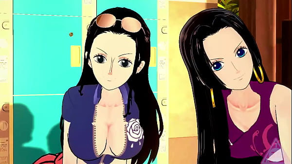 Nami, boa hancock y nico robin mamando y follando en one piece hentai